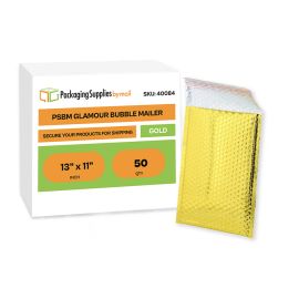 Bubble Mailers Metallic Gold Glamour