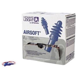 Corded Howard Leight Airsoft - Reusable Earplugs - NRR 27 - 100 Pairs/Box