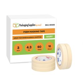 Professional Grade Ivory Masking Tape 16 Qty