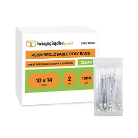 Reclosable Poly Bags 1000 Qty 10 x 14 Inch