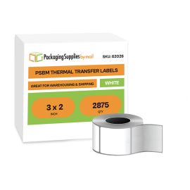 Thermal Transfer Labels 2875 Qty 3 Inch x 2 Inch