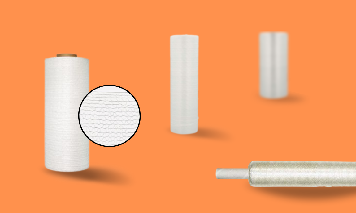 Rolls of netting wrap.