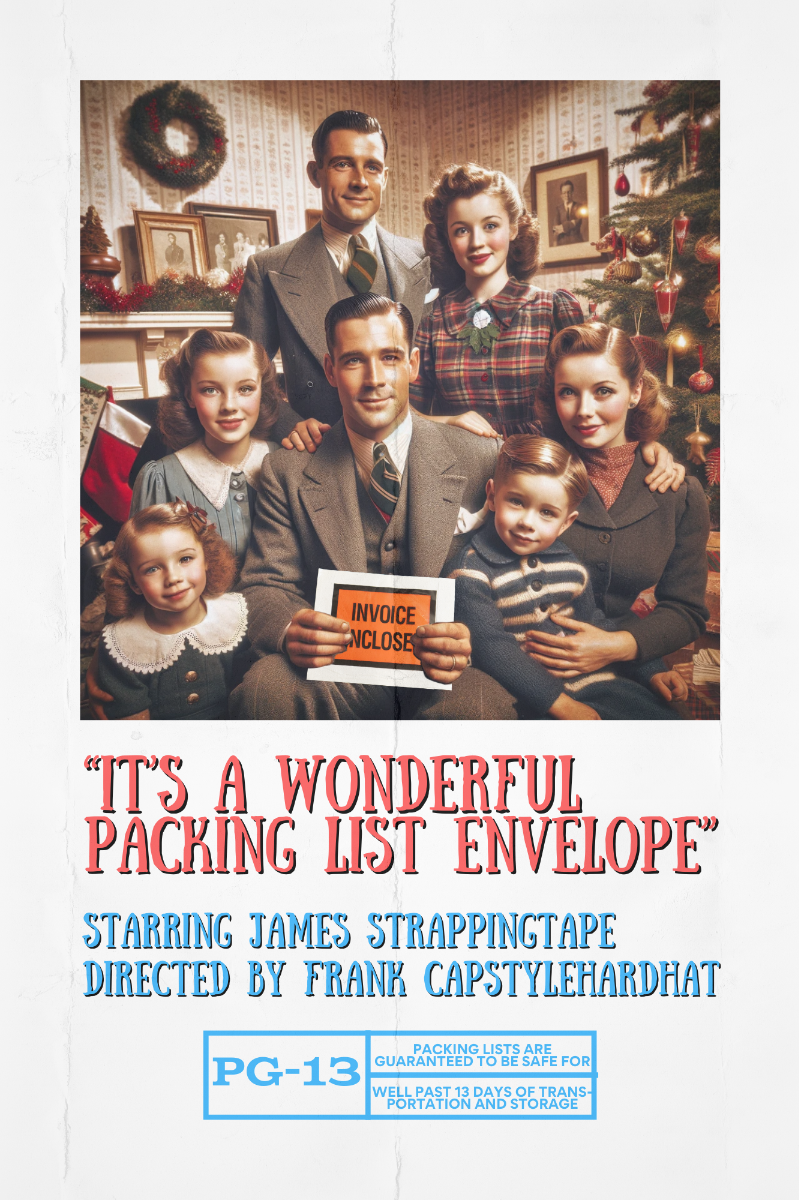 It's a Wonderful Packing List Envelope