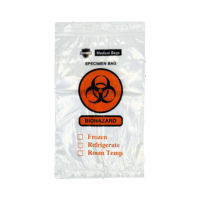 3 Wall Biohazard Specimen Bags